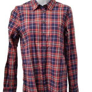 J. Crew Women's Boy Fit Plaid Shirt